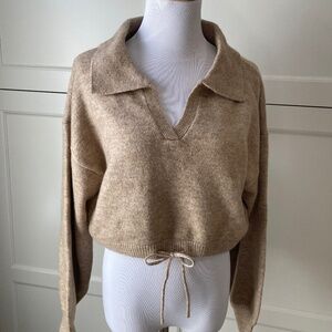 Dynamite cropped knit sweater